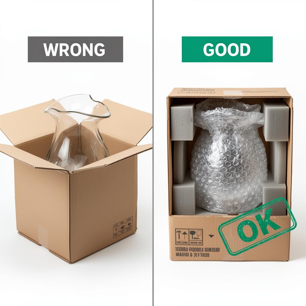 Fragile Items packing comparison